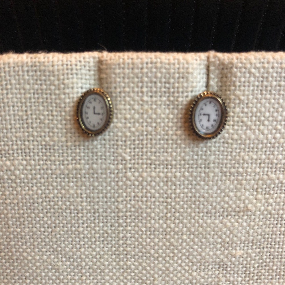 Clock Earrings